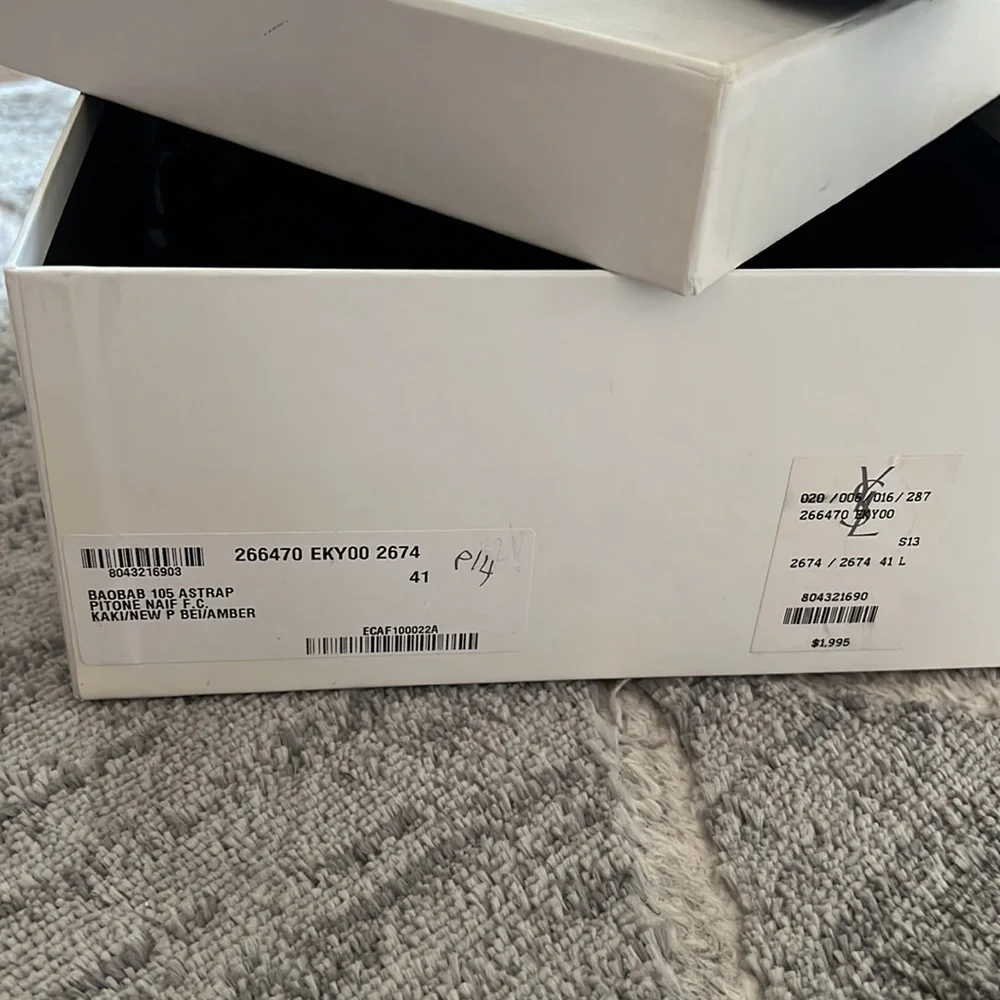 YSL size 41 snake skin wedges. Never worn! - Picture 2 of 6